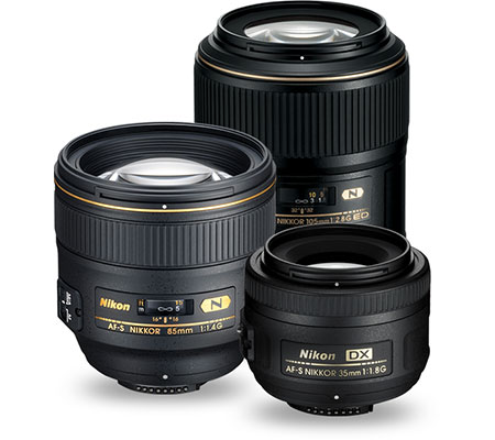 Product grouping of NIKKOR Prime Lenses