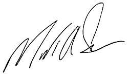 Signature of Mark Suban