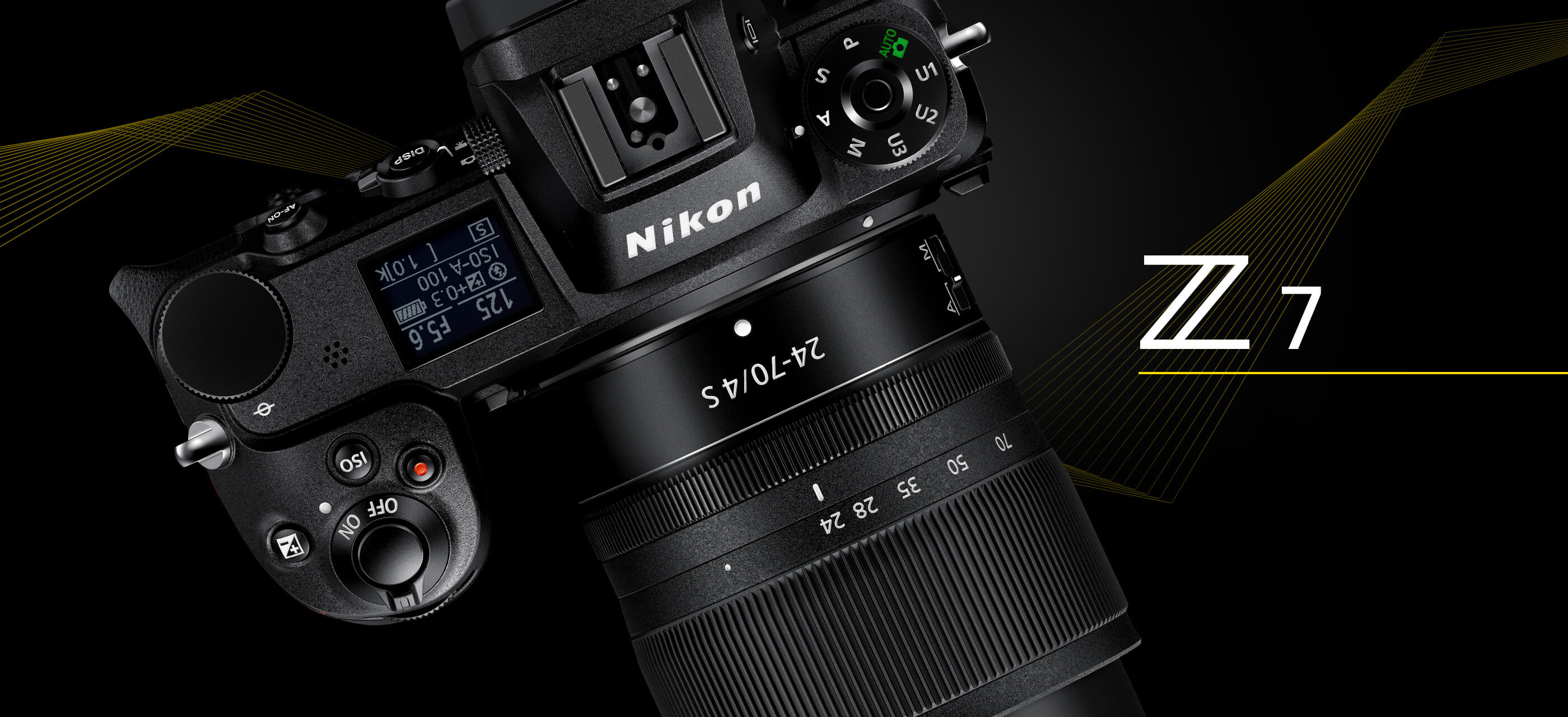 Top view of Nikon Z 7