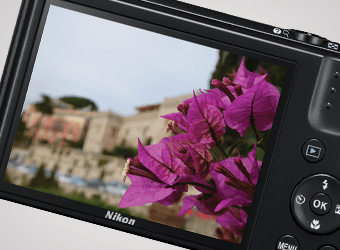 Capturing a view with a slim camera.