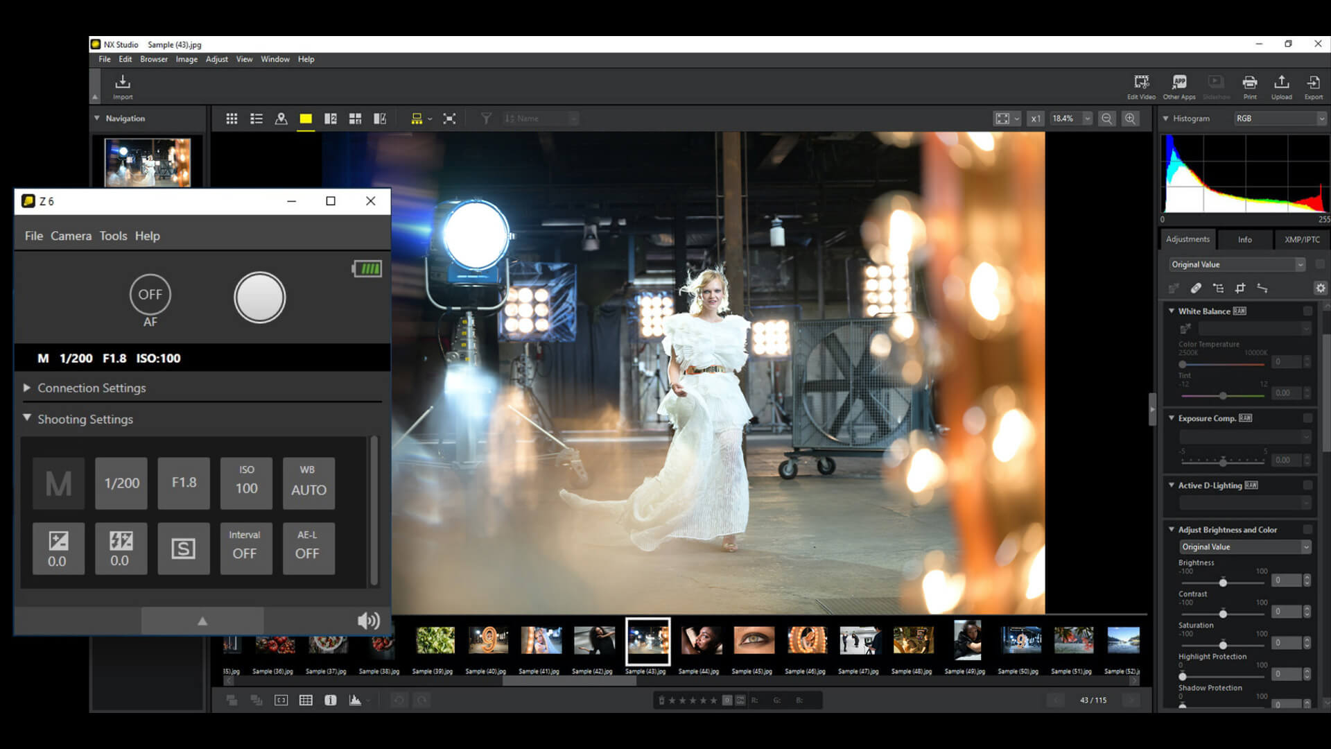 NX Tether Nikon Software
