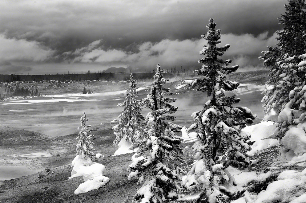 black and white snow photography