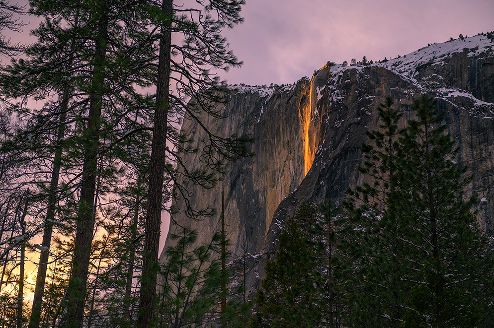 Mike Mezeul II photo of the Yosemite Firefall