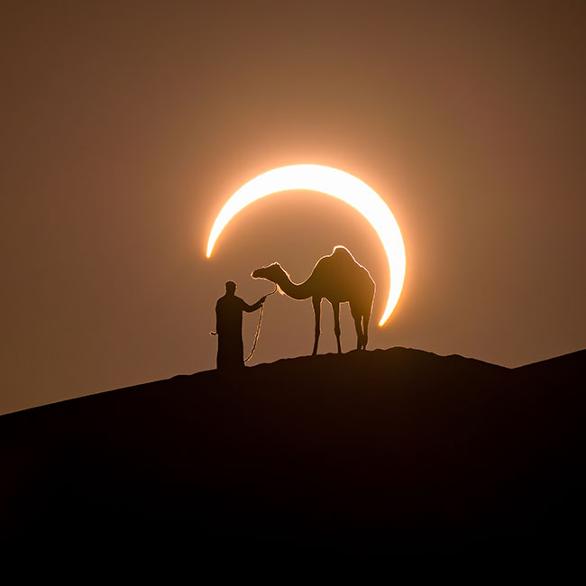Annular Solar Eclipse in the Desert from Nikon
