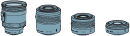 Drawing of 1 NIKKOR Lens Accessories