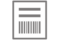 Shipping label icon