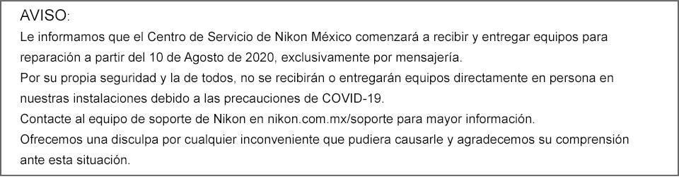 Servicio y Reparación Nikon
